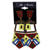 Mi Amore Drop-Dangle-Earrings Multicolor/Gold-Tone