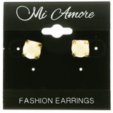 Multi & Silver-Tone Colored Metal Dangle-Earrings LQE747