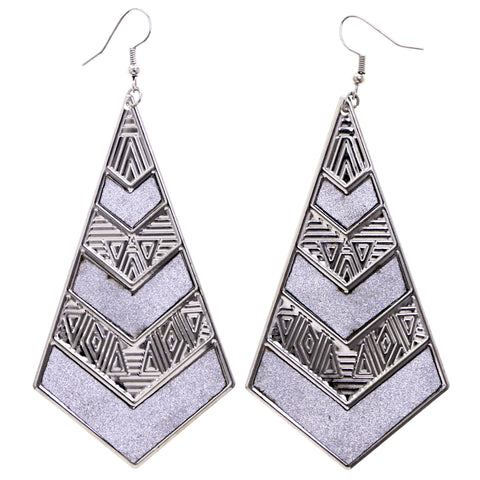 Mi Amore Dangle-Earrings Silver-Tone