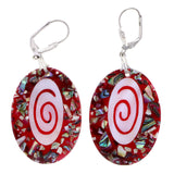 Mi Amore Dangle-Earrings Red/White
