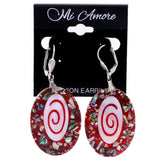 Mi Amore Dangle-Earrings Red/White