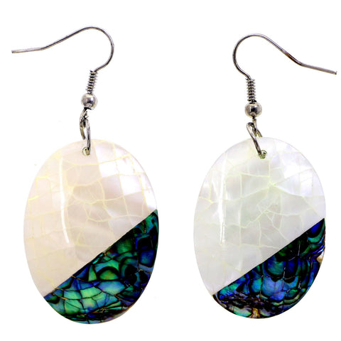 Mi Amore Dangle-Earrings White/Green