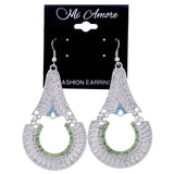 Mi Amore Dangle-Earrings Silver-Tone/Green