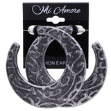 Mi Amore Filigree Dangle-Earrings Silver-Tone