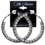 Mi Amore Hoop-Earrings Silver-Tone
