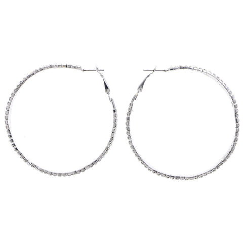 Mi Amore Hoop-Earrings Silver-Tone
