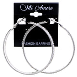 Mi Amore Hoop-Earrings Silver-Tone