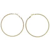 Mi Amore Hoop-Earrings Gold-Tone/White