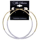 Mi Amore Hoop-Earrings Silver-Tone/Gold-Tone