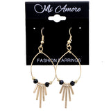 Mi Amore Dangle-Earrings Gold-Tone/Black