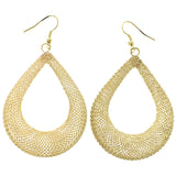 Mi Amore Mesh Dangle-Earrings Gold-Tone