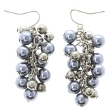 Mi Amore Dangle-Earrings Blue/Silver-Tone