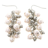Mi Amore Dangle-Earrings White/Silver-Tone