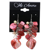 Mi Amore Dangle-Earrings Red/Clear