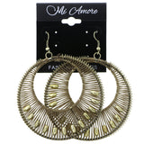 Mi Amore String Art Dangle-Earrings Gold-Tone