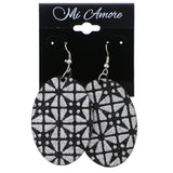 Mi Amore Dangle-Earrings Silver-Tone/Black