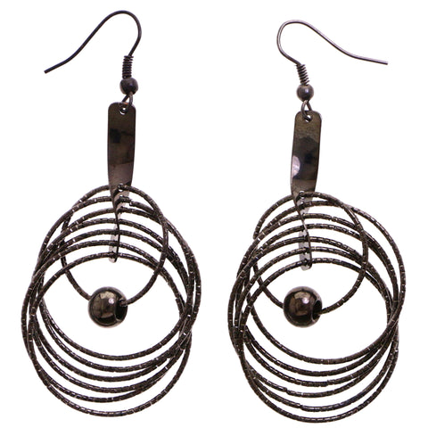 Mi Amore Dangle-Earrings Black
