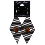 Mi Amore Dangle-Earrings Dark-Silver/Brown