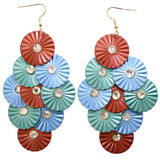 Mi Amore Dangle-Earrings Multicolor/Gold-Tone
