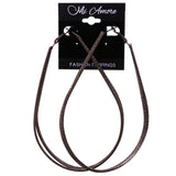 Mi Amore Hoop-Earrings Dark-Silver