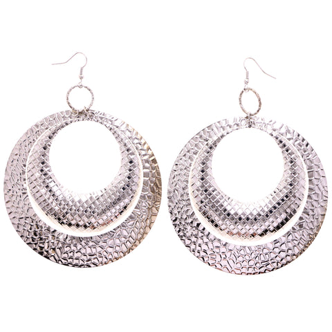 Mi Amore Dangle-Earrings Silver-Tone