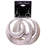 Mi Amore Dangle-Earrings Silver-Tone