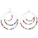 Mi Amore Dangle-Earrings Multicolor/Silver-Tone