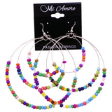 Mi Amore Dangle-Earrings Multicolor/Silver-Tone