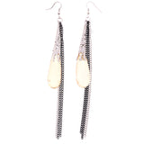 Mi Amore Dangle-Earrings Peach/Silver-Tone