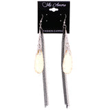Mi Amore Dangle-Earrings Peach/Silver-Tone