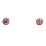 Mi Amore Stud-Earrings Gold-Tone/Pink