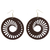 Mi Amore Dangle-Earrings Brown