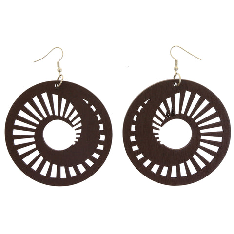 Mi Amore Dangle-Earrings Brown