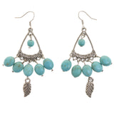 Mi Amore Dangle-Earrings Silver-Tone/Blue