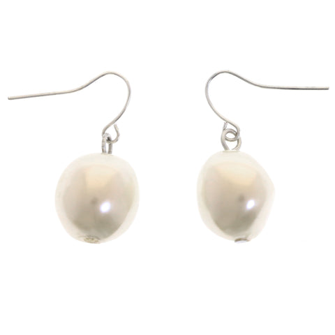 Mi Amore Unique Dangle-Earrings White