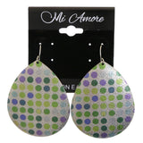 Mi Amore Polka-dot Dangle-Earrings Silver-Tone/Multicolor