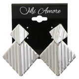 Mi Amore Drop-Dangle-Earrings Silver-Tone
