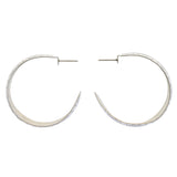 Mi Amore Dangle-Earrings Silver-Tone/White
