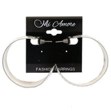 Mi Amore Dangle-Earrings Silver-Tone/White