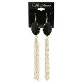 Mi Amore Chain Tassel Dangle-Earrings Gold-Tone/Black