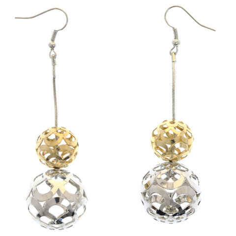 Mi Amore Dangle-Earrings Silver-Tone/Gold-Tone