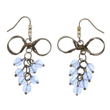 Mi Amore Drop-Dangle-Earrings Silver-Tone/Blue