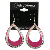 Mi Amore Dangle-Earrings Silver-Tone/Pink
