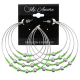 Mi Amore Dangle-Earrings Silver-Tone/Green