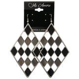 Mi Amore Dangle-Earrings Silver-Tone/Black