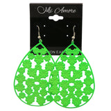 Mi Amore Flower Dangle-Earrings Green
