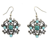Mi Amore Dangle-Earrings Silver-Tone/Blue