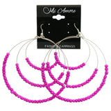 Mi Amore Dangle-Earrings Silver-Tone/Pink