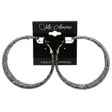 Mi Amore Dangle-Earrings Silver-Tone/Black