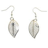 Mi Amore Leaf Dangle-Earrings Silver-Tone